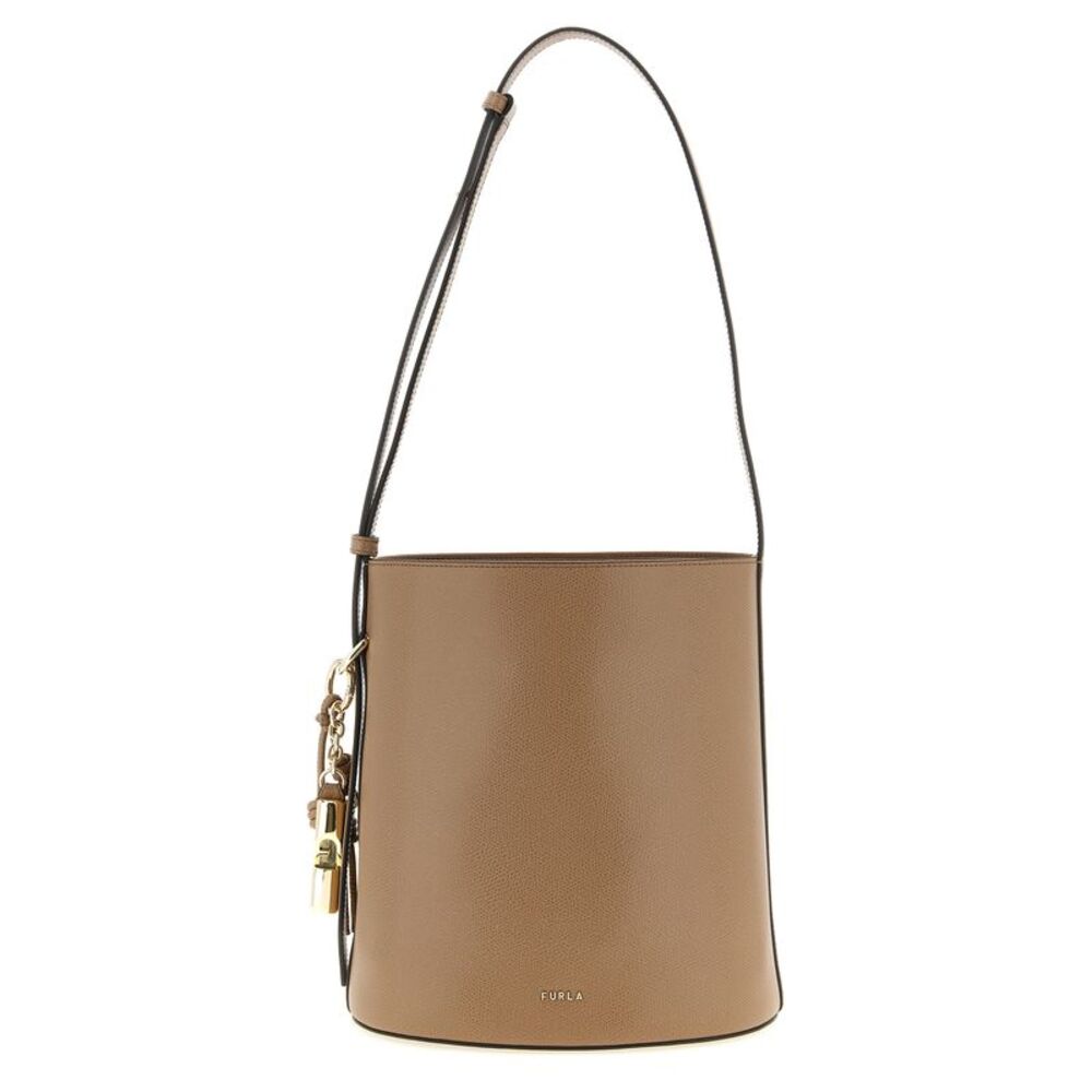 Furla Beige Calfskin Shoulder Women's Bag